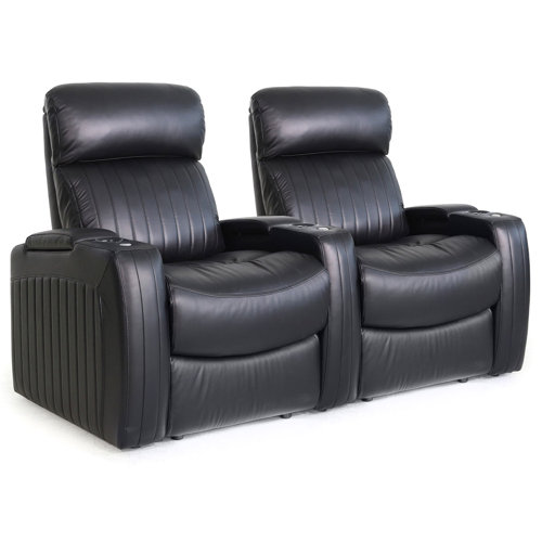 Orren Ellis Catilaya Upholstered Power Reclining Home Theater Seating